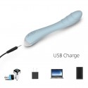 Вибратор для женской мастурбации, 10 скоростей, USB зарядка, розовый, 20 см