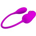 Гибкий вибростимулятор с вакуумной стимуляцией ROMANCE KAMA USB