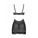 Еротичний пеньюар Passion MARINA CHEMISE, S/M, black