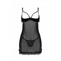 Еротичний пеньюар Passion MARINA CHEMISE, S/M, black