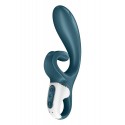 Смарт-вибратор кролик Satisfyer Hug Me Bluegrey, 2 мотора, диаметр 4,2 см, широкая клиторальная часть