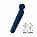 Вібромасажер Satisfyer Planet Wand-er Blue/Rosegold, дуже потужний, бездротовий