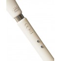 Розкішний вібромасажер Zalo – Calla Ivory White, двосторонній, 2 мотори
