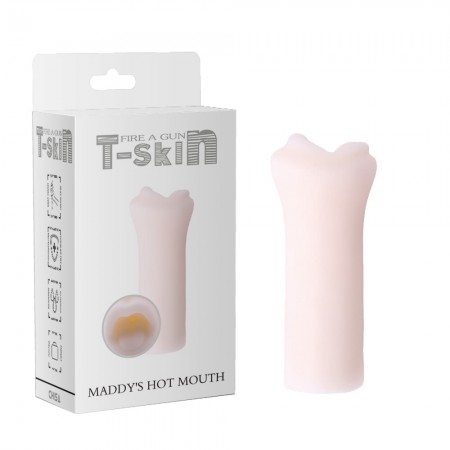 Мастурбатор ротик CHISA T-skiN - Maddy's Hot Mouth, White