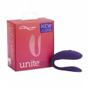 Недорогой вибратор для пар We-Vibe Unite 2 Purple, однокнопочный пульт ДУ