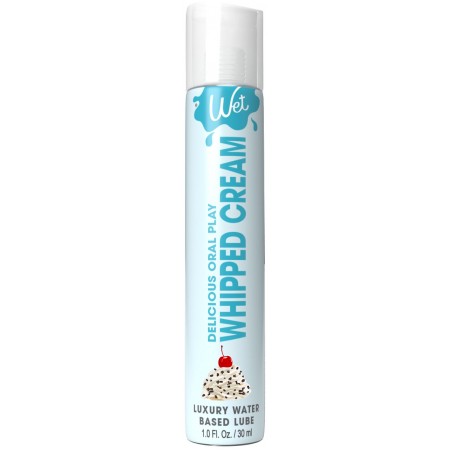 Лубрикант на водній основі Wet Oral Play Whipped Cream, 30 мл, їстівний, без цукру
