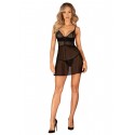 Еротичний комплект Obsessive Chemeris babydoll & thong M/L, пеньюар та стрінги