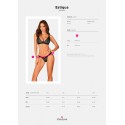 Мереживні трусики із заниженою талією Obsessive Estiqua panties XS/S, black