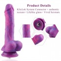 Фаллоимитатор 20.5см с вибрацией для секс-машин Hismith Purple Silicone Dildo with Vibe