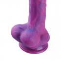 Фаллоимитатор 20.5см с вибрацией для секс-машин Hismith Purple Silicone Dildo with Vibe