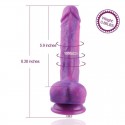 Фаллоимитатор 20.5см с вибрацией для секс-машин Hismith Purple Silicone Dildo with Vibe