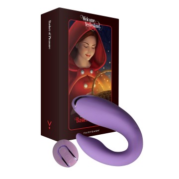 Купить - Вибратор для пар FairyGasm PleasureBerry violet, зарядный кейс, пульт ДУ