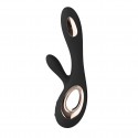 Вібратор-кролик LELO Soraya Wave Black, манливі рухи стовбура