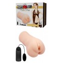 Мастурбатор с вибрацией CRAZY BULL - Realistic Pocket Pussy