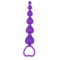 Анальная цепочка Chica Heart Booty Beads-Purple, 19 см