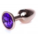 Анальний затор Boss Series - Jewellery Red Gold PLUG Purple S