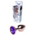 Анальний затор Boss Series - Jewellery Red Gold PLUG Purple S