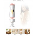 Мастурбатор с двумя входами на присоске Boss Series: Vibrating Masturbation Cup White