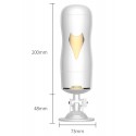 Мастурбатор с двумя входами на присоске Boss Series: Vibrating Masturbation Cup White