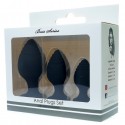 Набір анальних стимуляторів Boss Series - Silicone Anal Plugs Set, 2,8 / 3,5 / 4,4 см