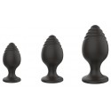 Набір анальних стимуляторів Boss Series - Silicone Anal Plugs Set, 2,8 / 3,5 / 4,4 см
