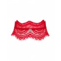 Широкий кружевной чокер Obsessive Bergamore choker, red