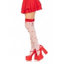 Чулки Leg Avenue Polka Dot Mushroom Thigh Highs One Size