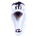 Анальная пробка Boss Series - Jewellery Silver BUTT PLUG Red