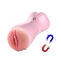 Мастурбатор з вібростимуляцією FOXSHOW Vibrating and Flashing Masturbation Cup Pink USB 7+7 Function