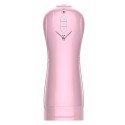 Мастурбатор з вібростимуляцією FOXSHOW Vibrating and Flashing Masturbation Cup Pink USB 7+7 Function