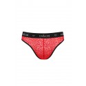 Чоловічі напівпрозорі труси Passion 031 SLIP MIKE L/XL Red, під леопард