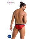 Чоловічі напівпрозорі труси Passion 031 SLIP MIKE L/XL Red, під леопард