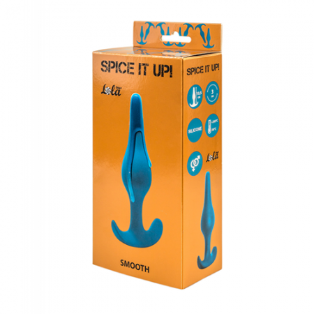 Анальний плаг Spice it up Smooth-Aquamarine