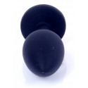 Силиконовая анальная пробка Boss Series - Jewellery Black Silicon PLUG Small Pink S