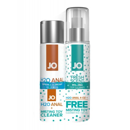 Комплект System JO GWP - H2O Anal Original Lubricant 120 мл + Misting Toy Cleaner 120 мл