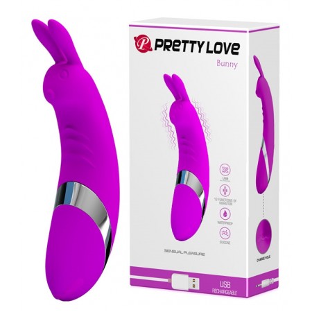 Стимулятор клитора PRETTY LOVE - Bunny, 12 функций вибрации
