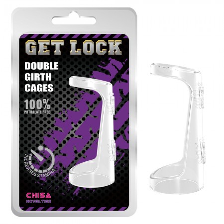 Насадка для поддержания эрекции CHISA Double Girth Cages, Clear
