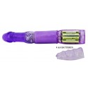 Вібратор із стимулятором клітора та функцією ротації BAILE - TRAVEL PARTNER Purple