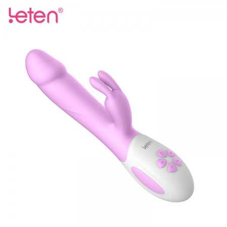 Вибратор-кролик с подогревом Leten Alina Purple