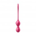 Вагинальные смарт-шарики с вибрацией Satisfyer Love Birds 2 Connect App Red, 86 г, пульт ДУ