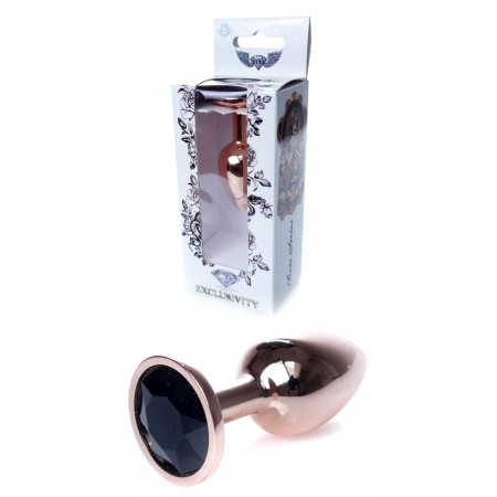 Анальний затор Boss Series - Jewellery Red Gold PLUG Black S