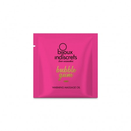 Пробник масажної олії Bijoux Indiscrets Light my Fire – Strawberry Bubblegum, 2 мл