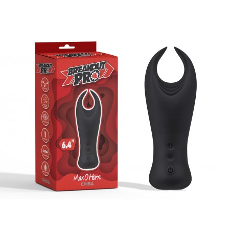 Мастурбатор с вибростимуляцией CHISA Breakout Pro - Max O Horn, Black