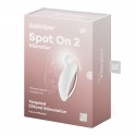 Вибратор для наружной стимуляции Satisfyer Spot On 2 White, очень мощный, гибкий отросток