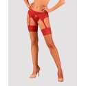 Чулки под пояс с широким кружевом Obsessive Lacelove stockings M/L