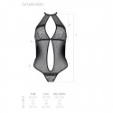 Сетчатое боди с кружевом на груди Passion SATARA BODY S/M red