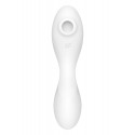 Вакуумный смарт-стимулятор с вибрацией Satisfyer Curvy Trinity 5 (White), управление со смартфона
