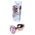 Анальний затор Boss Series - Jewellery Red Gold PLUG Rose S