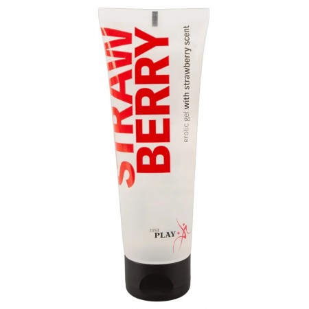 Веганський гель для масажу Just Play Strawberry Gel, 80 мл