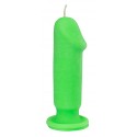 Свічка LOVE FLAME - Dildo S Green Fluor